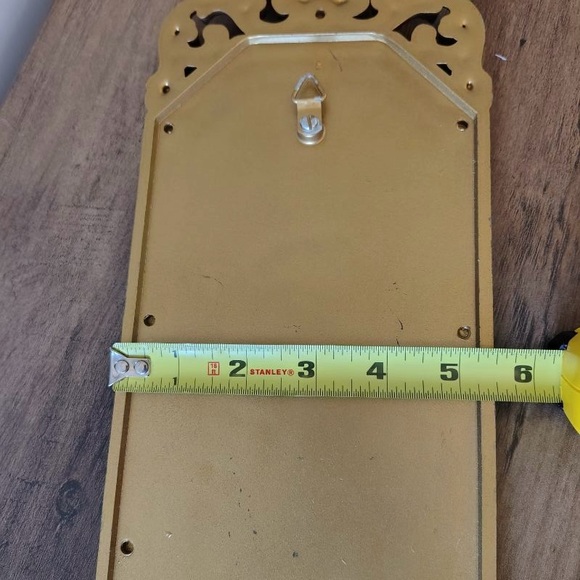 Vtg Dart Int Cherub Angel Goddess Wall Hanging Decor Ethereal Gold Frame - Picture 8 of 12